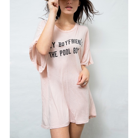 Wildfox My Boyfriend Is The Pool Boy Barefoot Tee - Picture 3 of 4